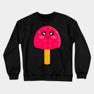 Pink Strawberry Ice-Cream Crewneck Sweatshirt